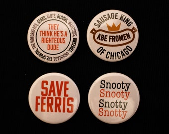 The Ferris Bueller's 25mm Button Badge Pack