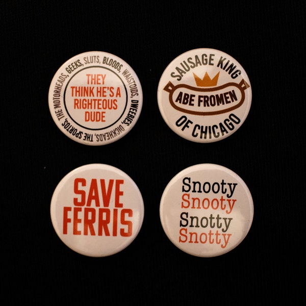 The Ferris Bueller's 25mm Button Badge Pack