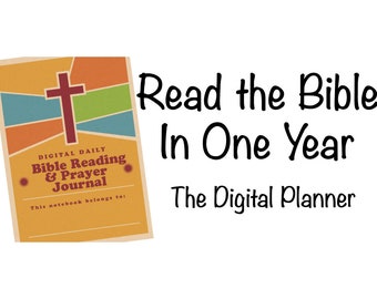 Digital Bible Reading and Prayer Journal For GoodNotes | iPad Digital Planner | PDF Digital Planner