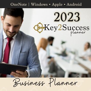 2023 OneNote Business Planner For iPad, Surface, Note, Windows and More