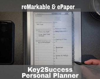 2022 Digital Planner for reMarkable & SuperNote | Key2Success Personal