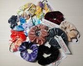 Stash Scrunchies.  Hair scrunchies with hidden zip storage. Rich Velvet. For festivals etc