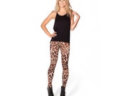 Giraffe Print Leggings - Plus Size (16 - 20) .