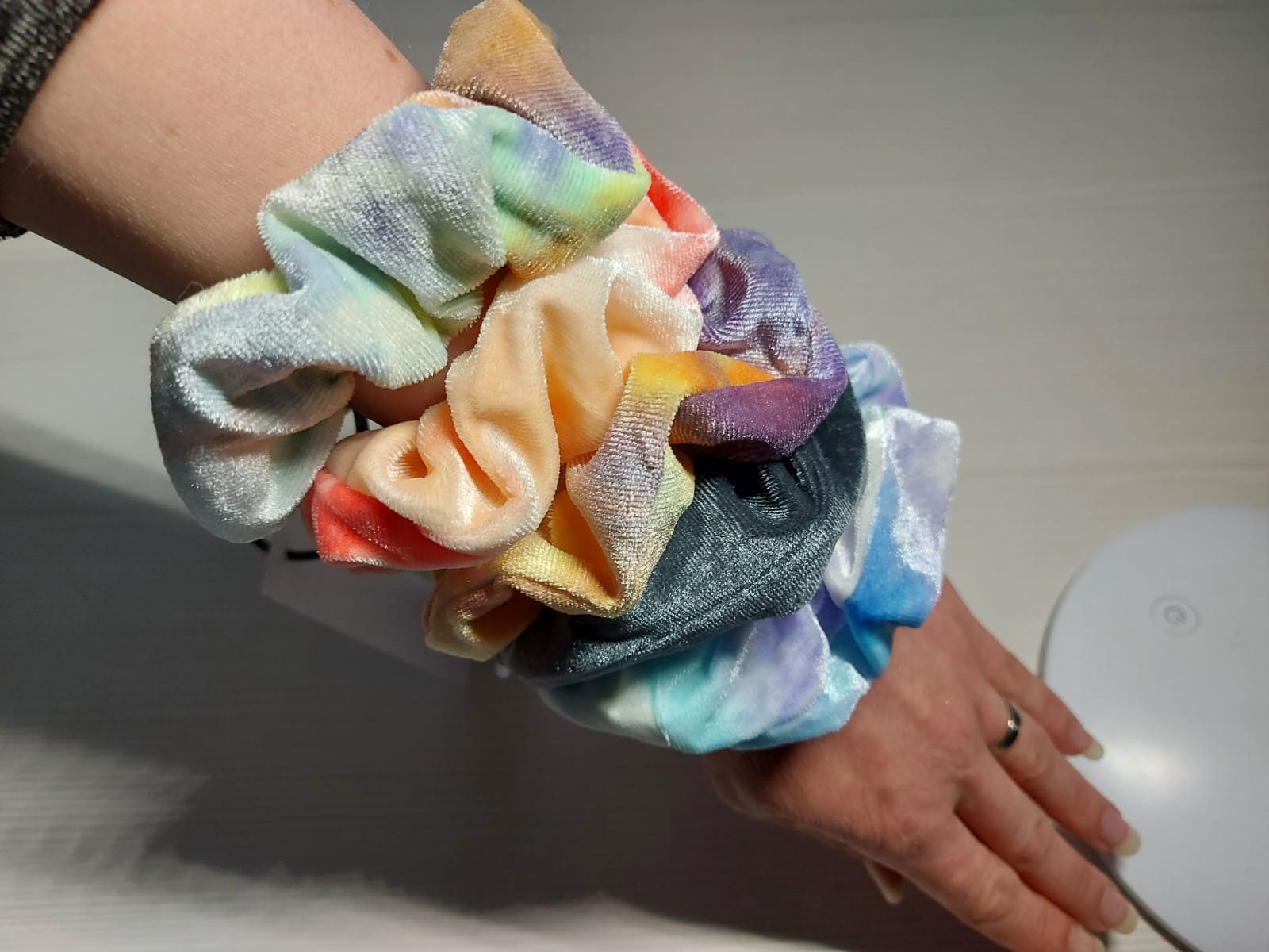 Stash Scrunchies. Hair scrunchies with hidden zip storage. Etsy