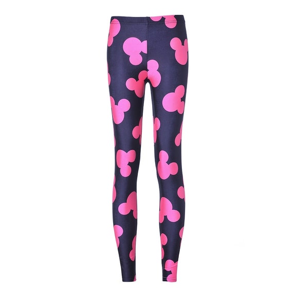 Buy Pink Mickey Mouse Leggings. PLUS SIZE. Online in India - Etsy