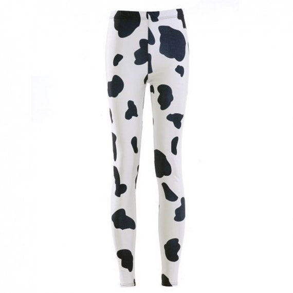 Fresian Cow Print Leggings. 