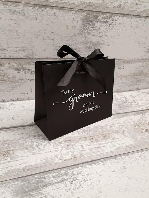 bride and groom gift bags