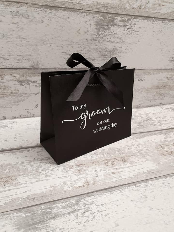 Groom gift bag from bride Clearance