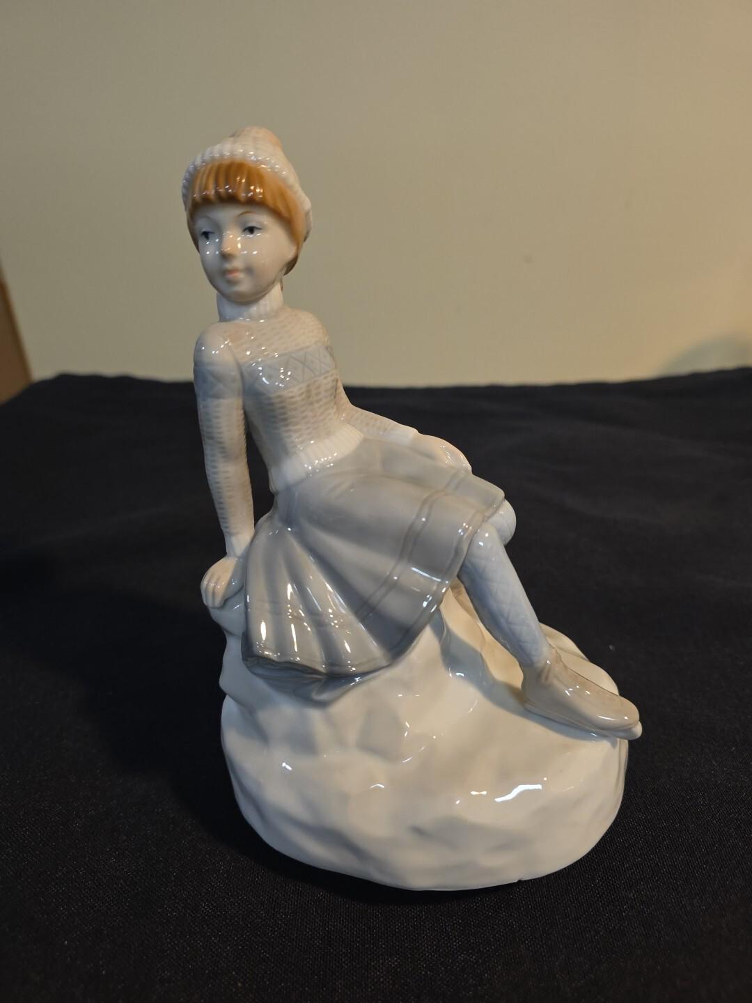 Vintage Ice Skating Music Box - Etsy