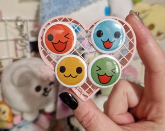 Taiko No Tatsujin Button Pins Badges 25mm | Don-Chan Katsu-Chan
