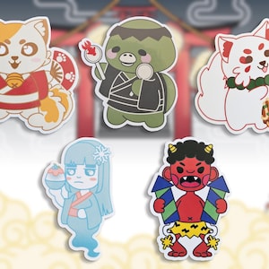 Yokai Stickers, Japanese Yokai Stickers