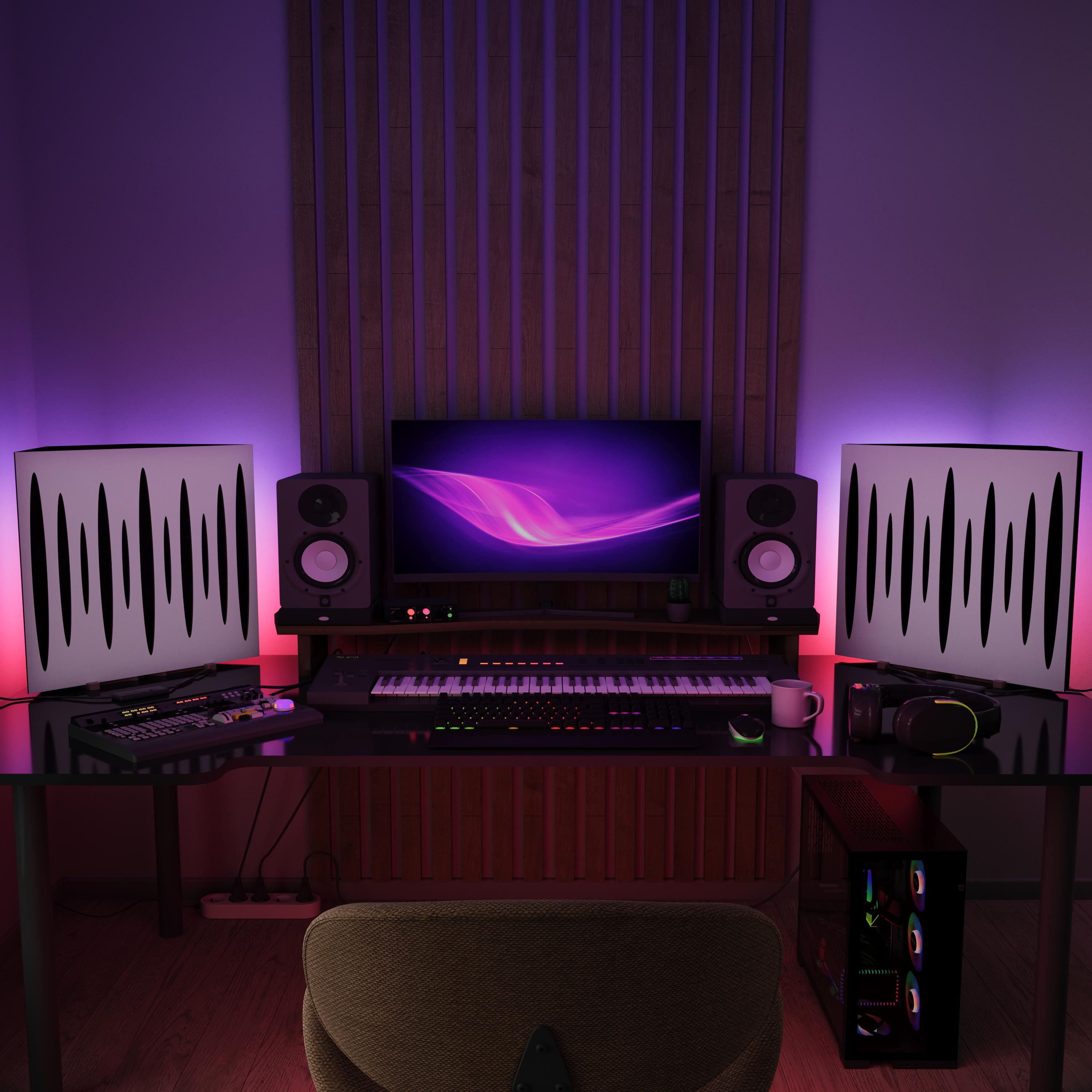 コーナー型ベーストラップ プロ用録音スタジオ仕様 三角形ベーストラップ コーナー型ベーストラップ プロ用録音スタジオ仕様 三角形ベース