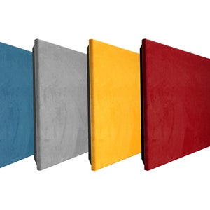 Fluwelen stof geluid akoestische muur decoratieve kunst «film» panelen | 50*50*5 cm | Echo verminderen - Absorptie - Geluidsisolatie-isolatie |