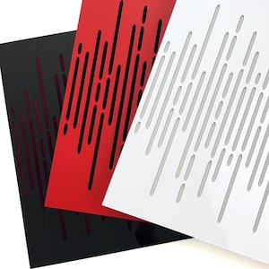 Acoustic Wall Panel «Wave» with Velvet Fabric  | Decorative Soundproofing | Sound-Absorbing and Diffusion | Acoustic Treatment