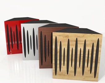 Corner Acoustic Bass Trap &quot;Pulse&quot; for rec.studio | Absorption and Diffusion