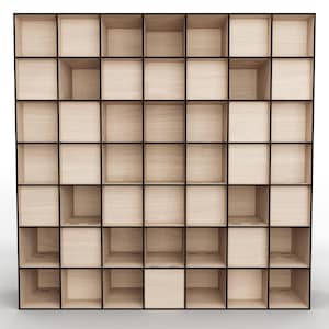 Schroeder Diffuser &quot;QRD 2D N7&quot;– 50x50 cm / 20x20 Inches | Wooden 2D Schroeder QRD Panel | Birch Plywood Acoustic Diffuser – 11 cm Deep