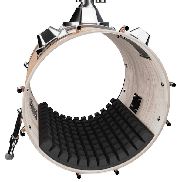 Drum Damper Muffling Pad for Bass Drum Sound Control | Kick Drum Absorber | 50x60x5 cm / (20''x 24''x2.1'') | Acoustic Foam