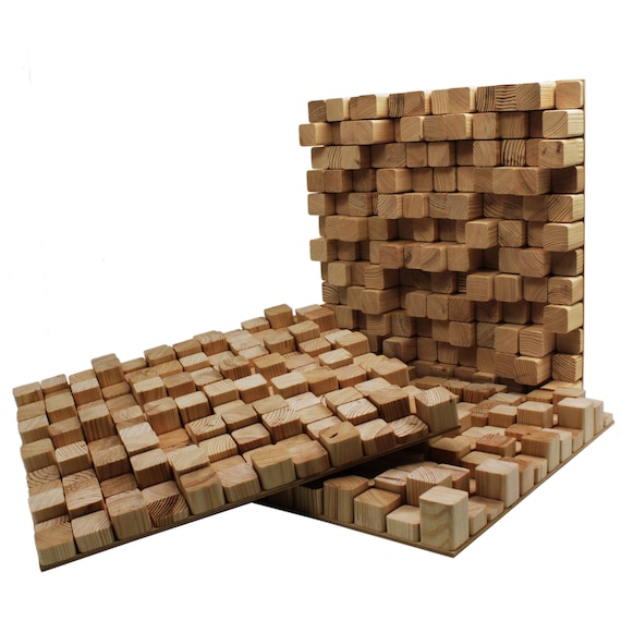 Diffuseur acoustique acoustique en bois Skyline 20 x 20 pouces 50 x 50 cm  Panneau QRD 2D Diffuseur en bois de pin -  France