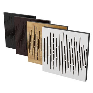 Acoustic Panel WAVE | Combines Sound Absorption and Diffusion | Reduce echo and Reverb | for Recording Studios and Home |