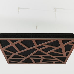 Acoustic Ceiling Panels «Skyross» with mounting kit | Absorption - Diffusion - Reflection - Soundproofing- Insulation | Acoustic Cloud Panel