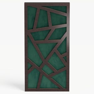 Narrow Acoustic Panel &quot;SKYROSS-F&quot; with Velvet Fabric  | Decorative Soundproofing | Sound-Absorbing and Diffusion | Size: 50x25cm
