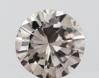 0.06 CT Round Pink Diamond, Natural Loose Gemstone