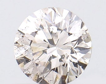 0.18 CT Round Pink Diamond, Loose Natural Diamond SI2