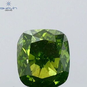 0.22 CT Cushion Shape Natural Loose Diamond Green Color Gifts For Diamond Jewelry Diamond Ring TFS-1178