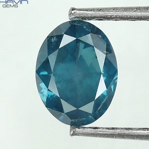 0,65 CT ovale diamant verbeterde groenachtig blauwe kleur Een tijdloos cadeau voor uw prachtige collectie diamanten sieraden