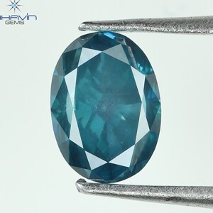 0,50 CT ovale diamant verbeterde groenachtig blauwe kleur Een tijdloos cadeau voor uw prachtige collectie diamanten sieraden