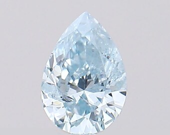 Diamant Rose Naturel Brut 0.38 Ct - Forme Poire, Couleur Fancy, Clarté I3 - Origine Afrique Du Sud