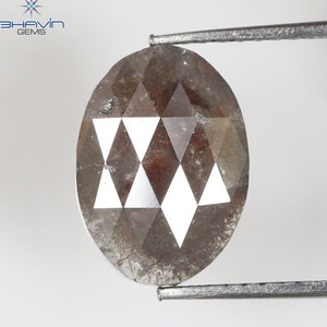 3.30 CT Oval Diamond Natural Gray Color An Exquisite Addition to Your Collection of Engagement Ring Diamond Jewelry N17SO-3