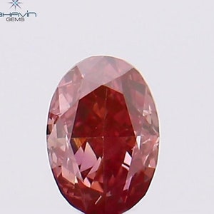 0.07 CT Oval Cut Enhanced Pink Diamond A Dynamic Gift for Your Exquisite Diamond Jewelry Collection TFS-413