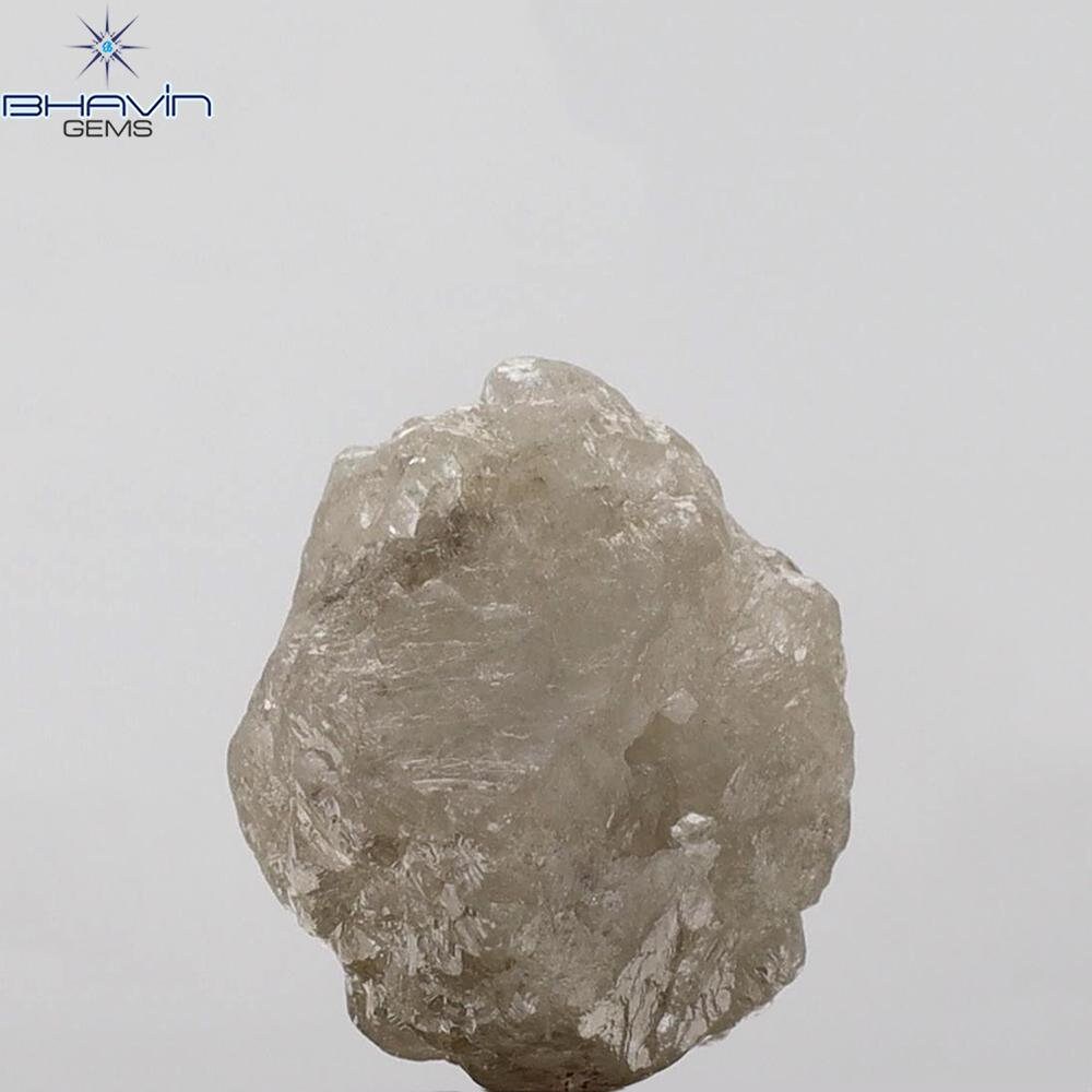 Diamant Brut Naturel 3,63 Ct Gris I3 – Non Certifié, Brut, Origine Inde/Afrique Du Sud