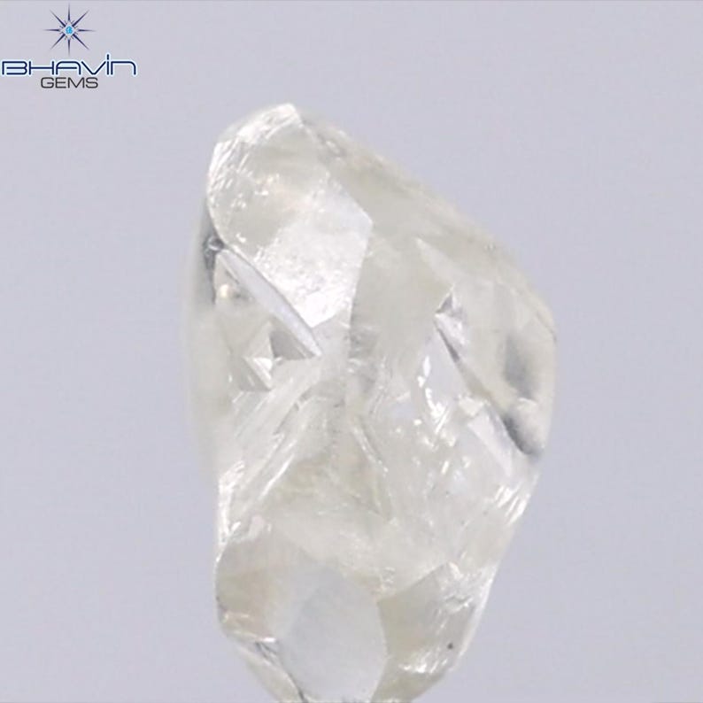 White Rounded Diamond 1.21 CT Natural White Rough Diamond for Unique Solitaire Ring Design ...
