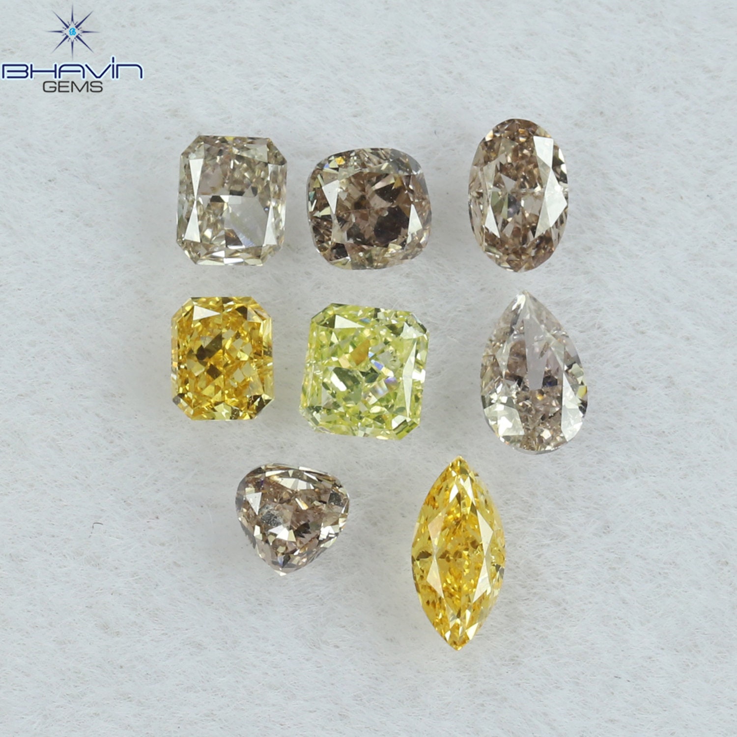 0.61 CT/8 Pcs Mix Shape Diamond Mix Color Natural Loose Diamond