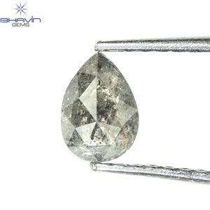 0.49 CT Pear Shape Salt And Pepper Color Natural loose Diamond Gifts For Diamond Jewelry Diamond Ring N6-409