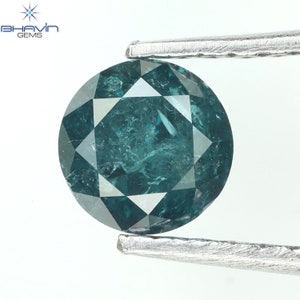 0.55 ct diamante redondo natural solto diamante cor azul presentes para joias com diamantes e anel de diamante TRD-97