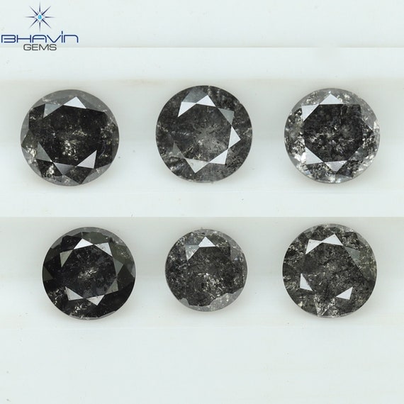 Round Lab Grown Black Diamonds For Engagement Rings — New