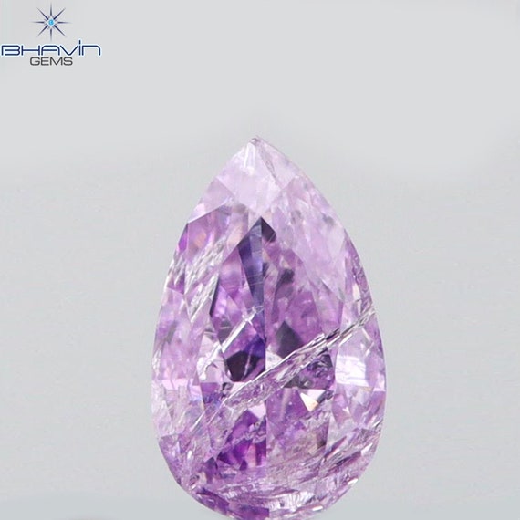 0.10 CT Pear Cut Natural Pink Diamond Perfect for Engagement and Wedding Rings Etsy