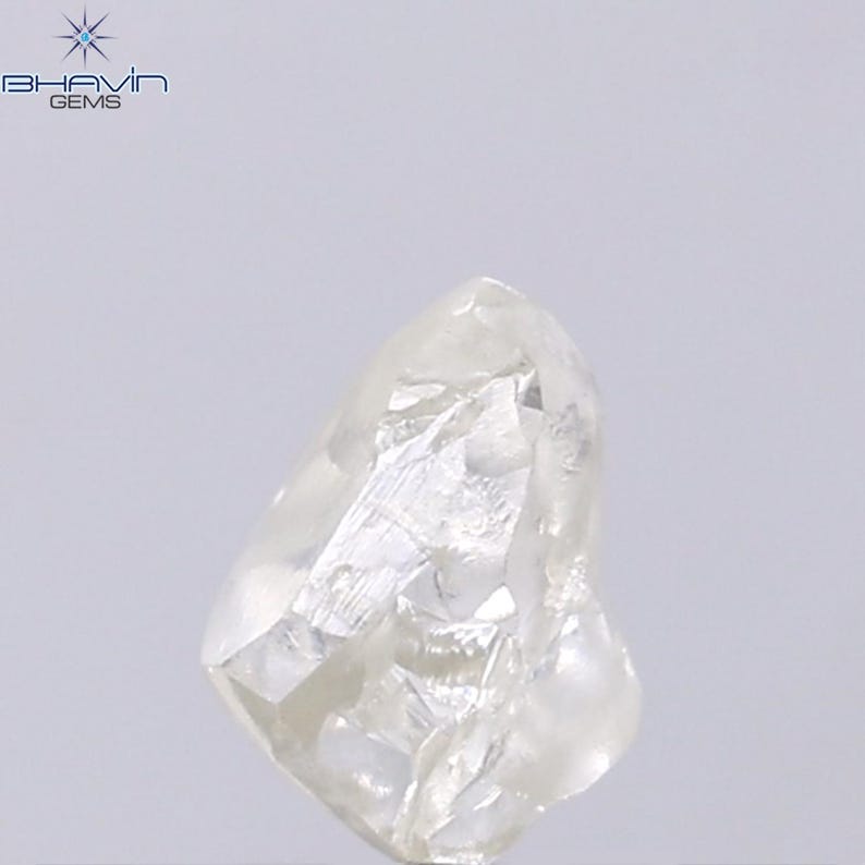 White Rounded Diamond 1.21 CT Natural White Rough Diamond for Unique Solitaire Ring Design ...