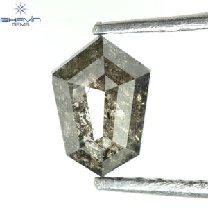 0.52 CT Shield Shape Natural Salt And Pepper Color A Perfect Gift for Exquisite Diamond Jewelry and Rings N6-347