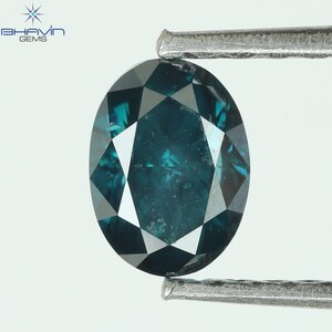 0,52 CT ovale diamant verbeterde groenachtig blauwe kleur Jouw unieke keuze voor gepersonaliseerde sieraden TFS-175