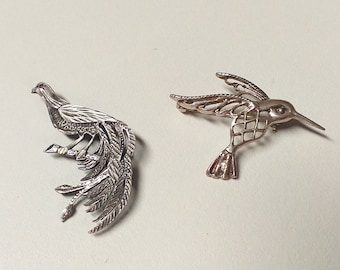 Spilla In Peltro Raffigurante Un Fagiano In Volo Fatta A Mano In Confezione Regalo Regno Unito