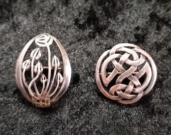 Kit Heath Scottish 925 Silver Brooches Sterling Silver Brooches by Kit Heath