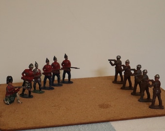 miniature lead soldiers