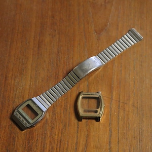 Vintage SEIKO Watch Cases and Seiko SQ Bracelet - Seiko Alarm Chronograph Watch Case