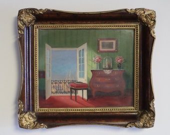 1929 Hermann Klingsbogl Signed Oil Painting in Original Frame - H.Klingsbogl Vienna 1874 - 1943