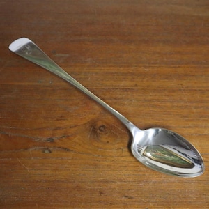 c1900 English Silver Plated Ladle by James Dixon of Sheffield - Large 12&quot; Serving Ladle - Made in England