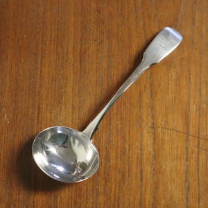 Georgian 1817 London Sterling Silver Ladle with Dragon Motif - 55g Hallmarked Silver Ladle by Solomon Hougham, Solomon Royes & John East Dix